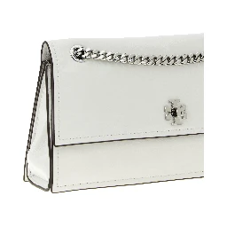 White Lamb Leather Shoulder Bag