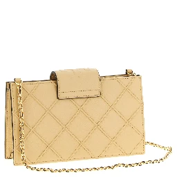 Beige Lamb Leather Cardholder