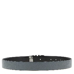 Gray Calfskin Regular Belt