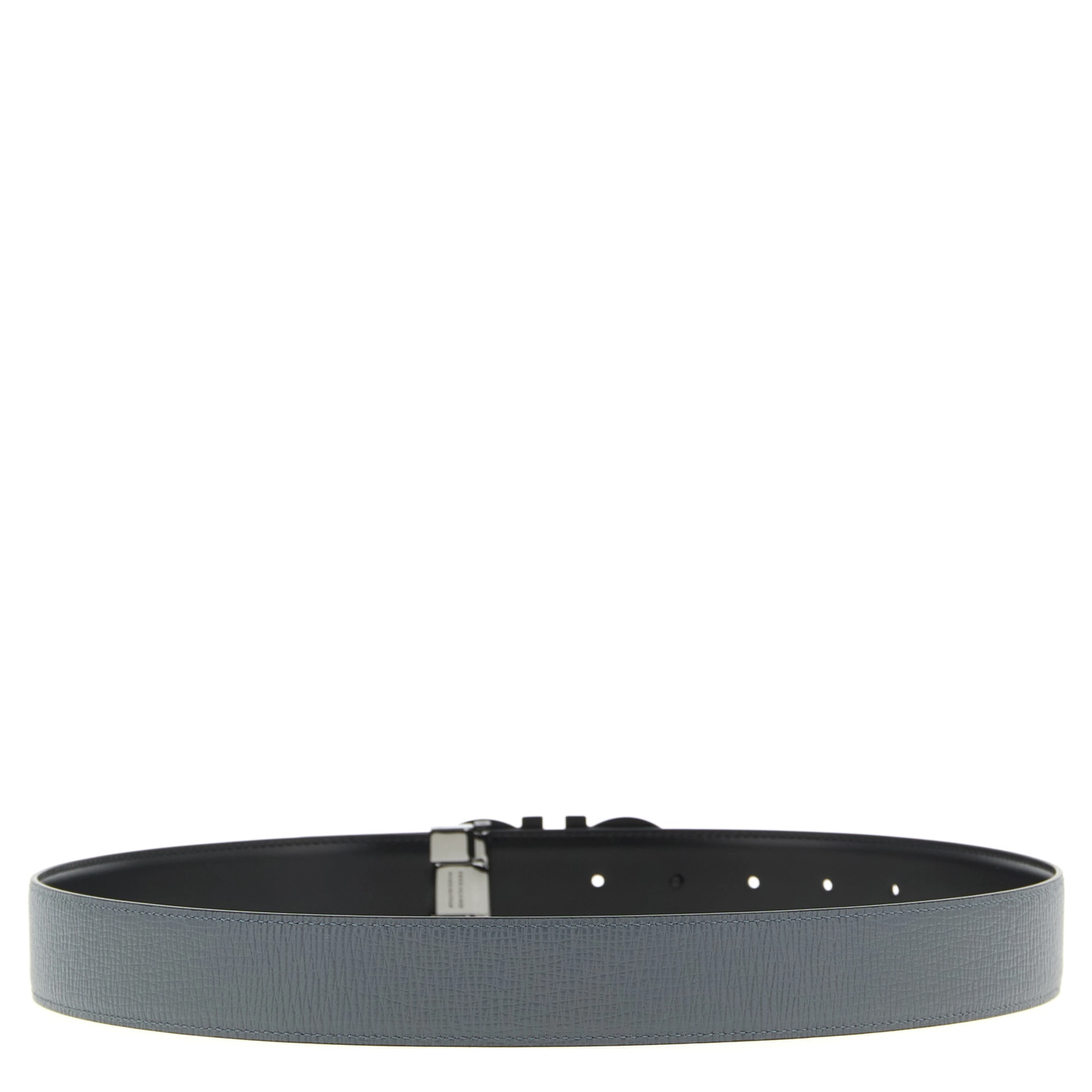 Gray Calfskin Regular Belt