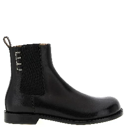 Black Calfskin Chelsea Boots