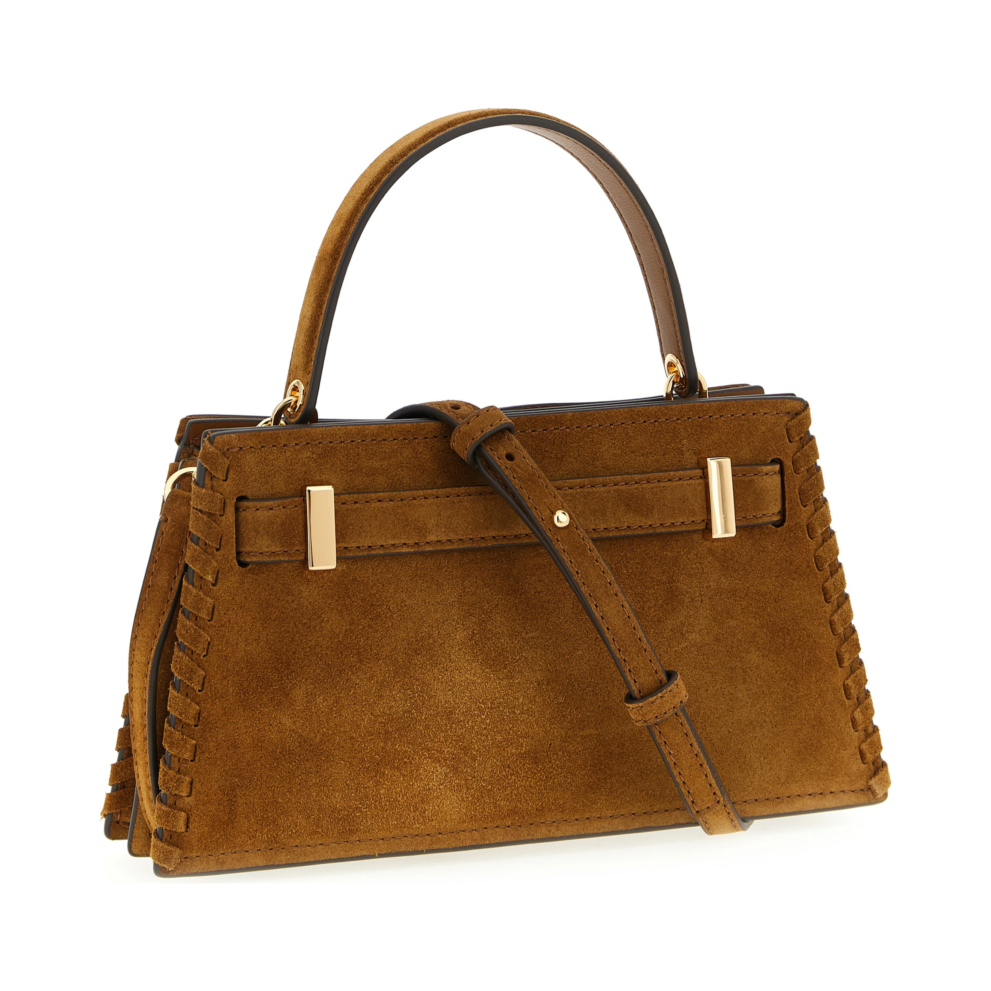 Brown Bovine Leather Handbag