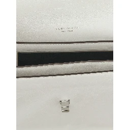 White Lamb Leather Shoulder Bag