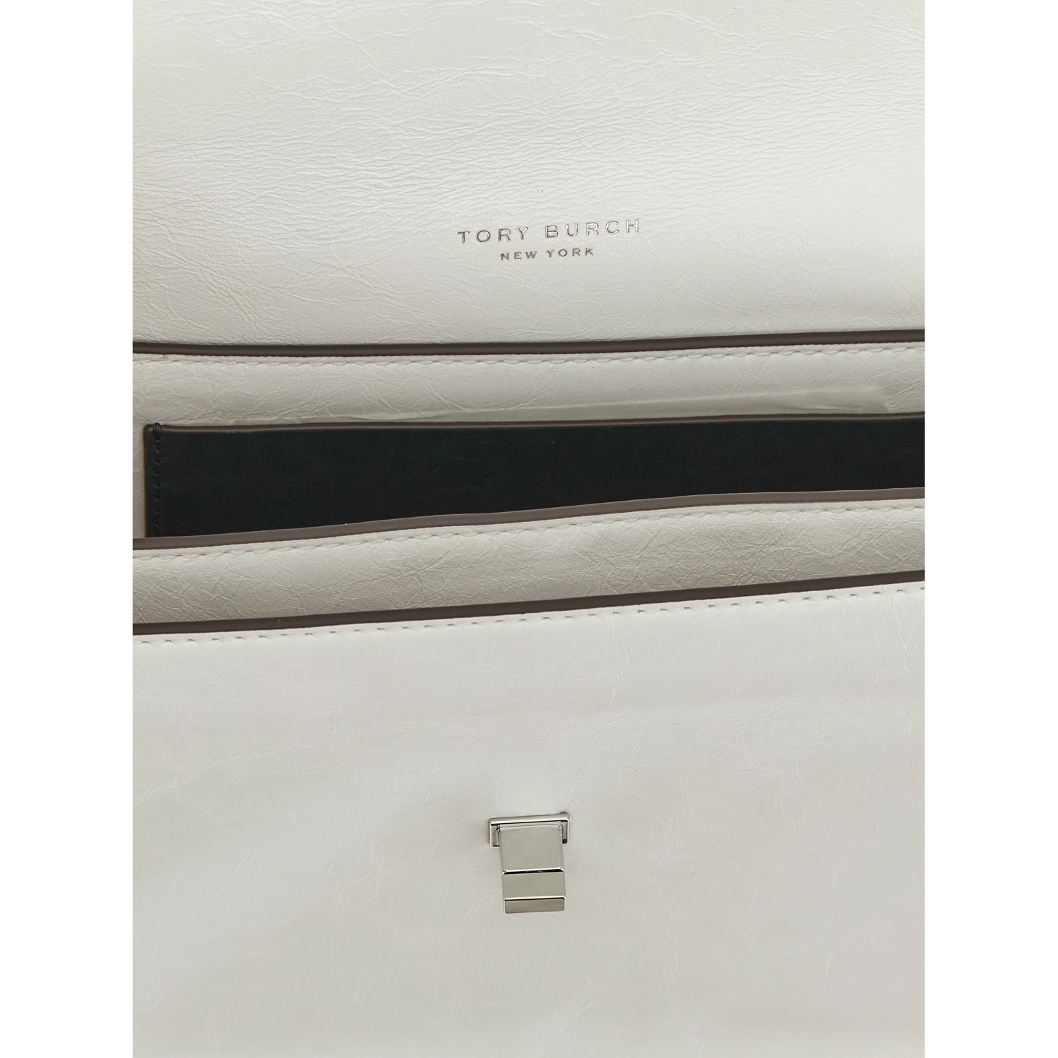 White Lamb Leather Shoulder Bag