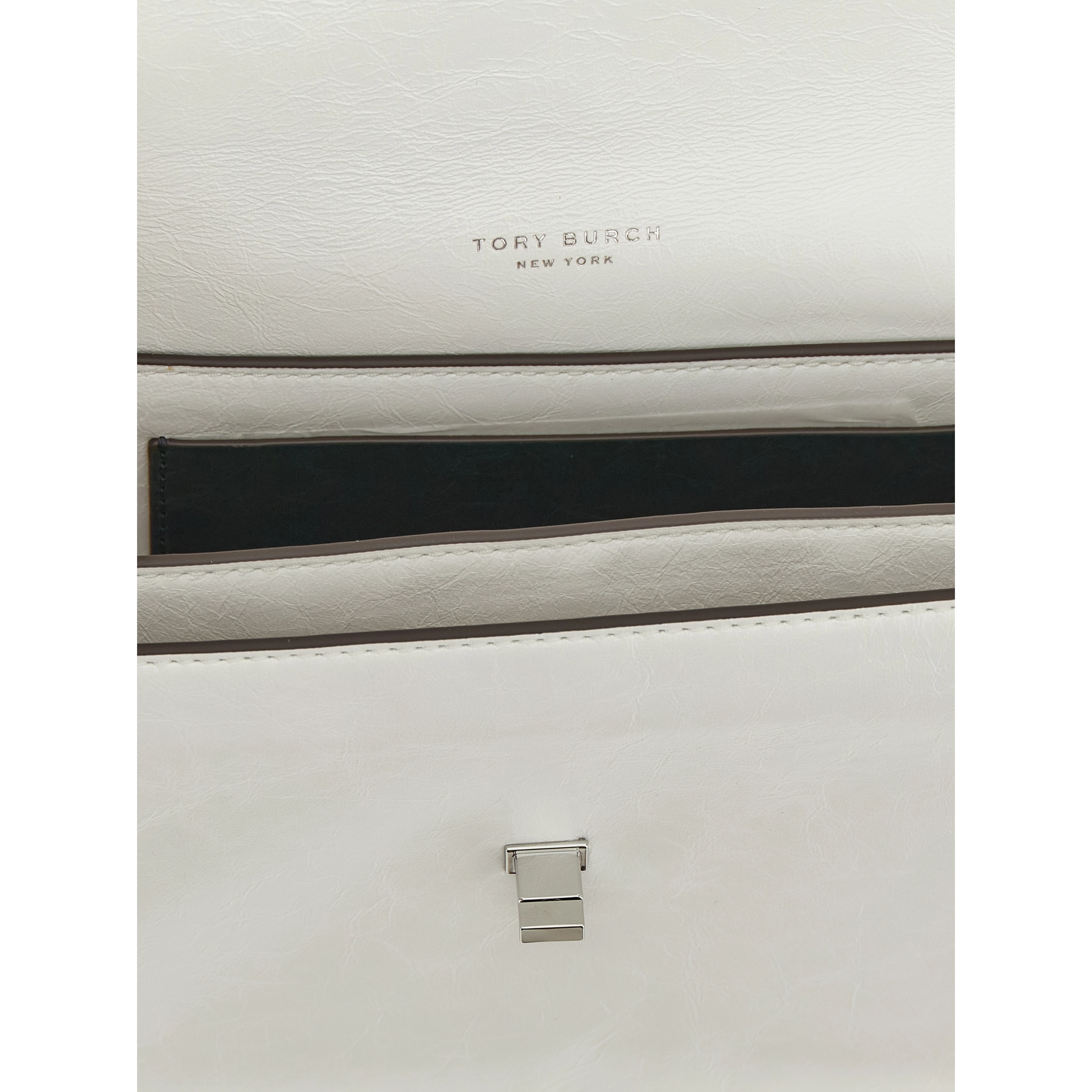 White Lamb Leather Shoulder Bag