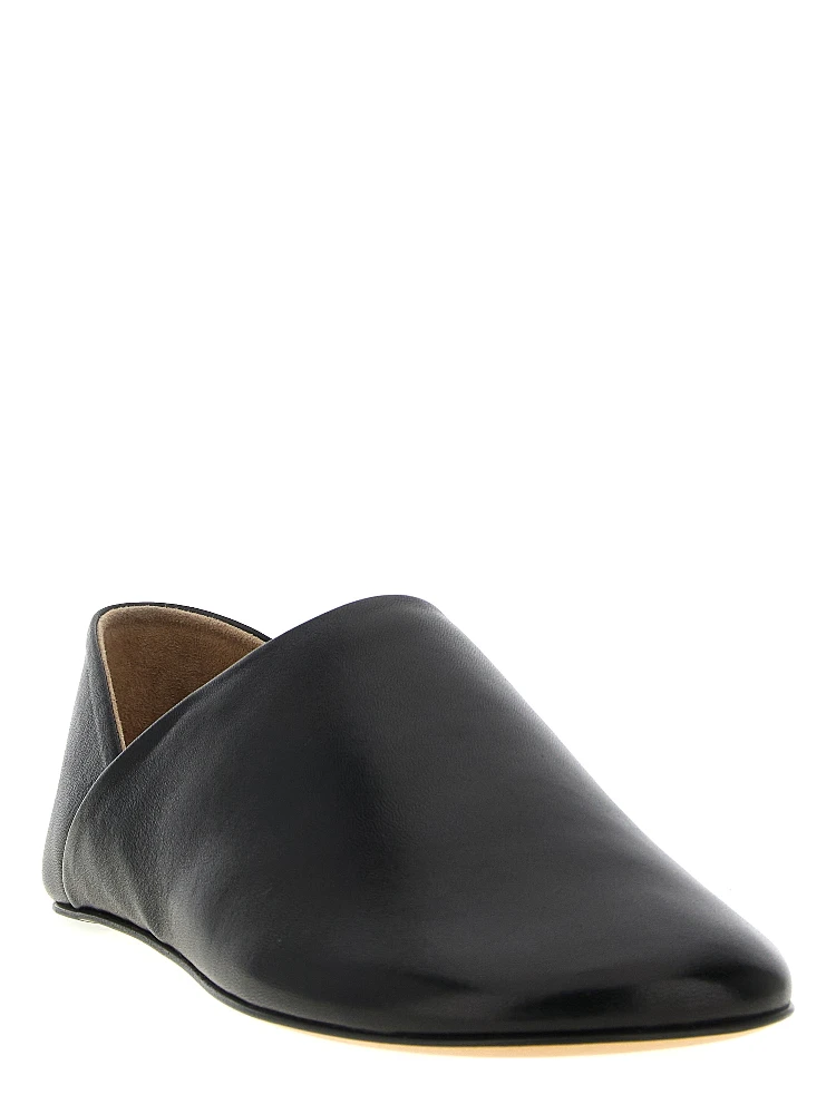 Black Lamb Leather Mules alternative