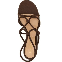 Brown Lamb Leather Platform Sandals