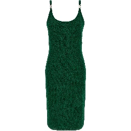Bicolor Viscose Midi Dress