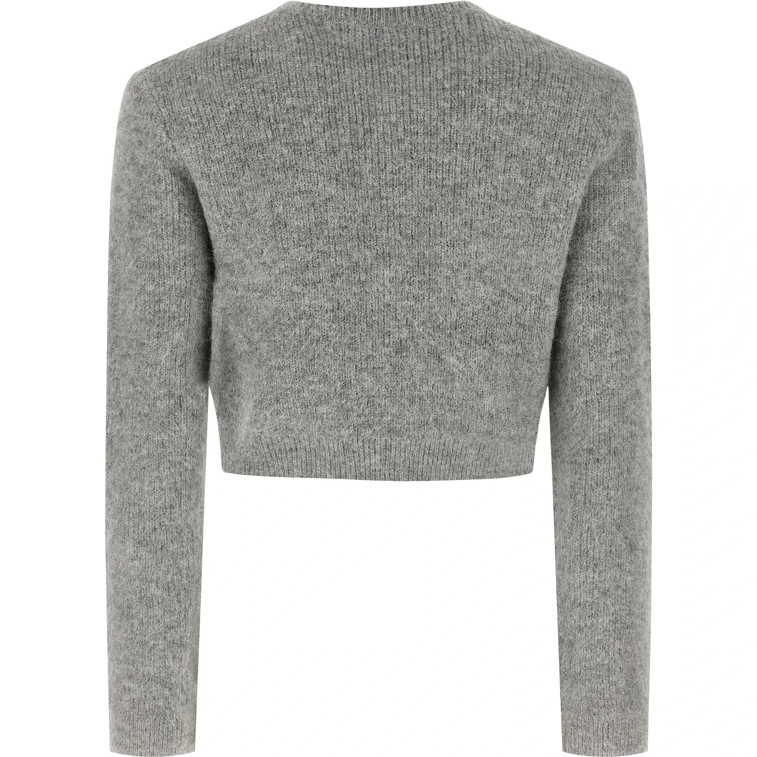 Gray Polyester Cardigan