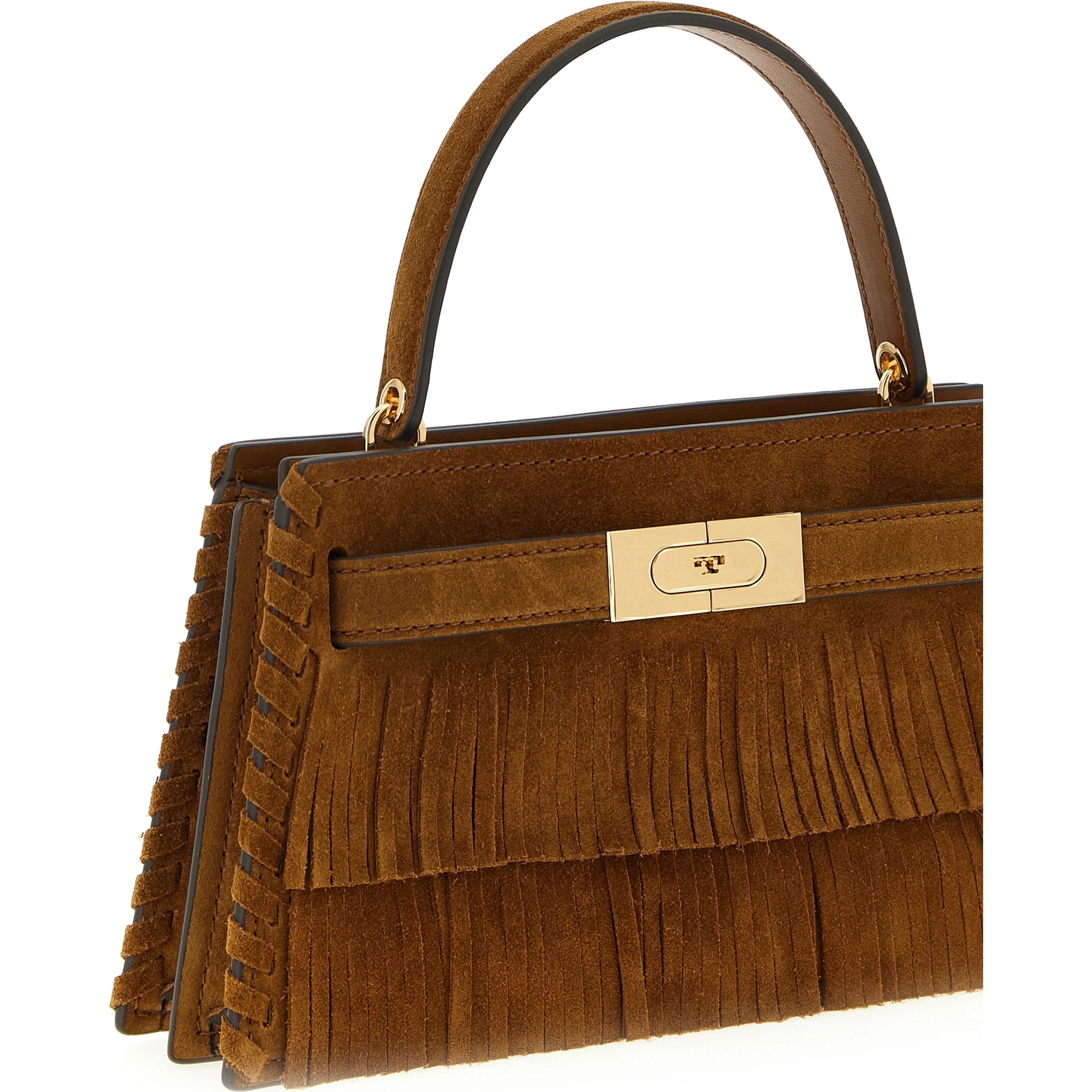Brown Bovine Leather Handbag