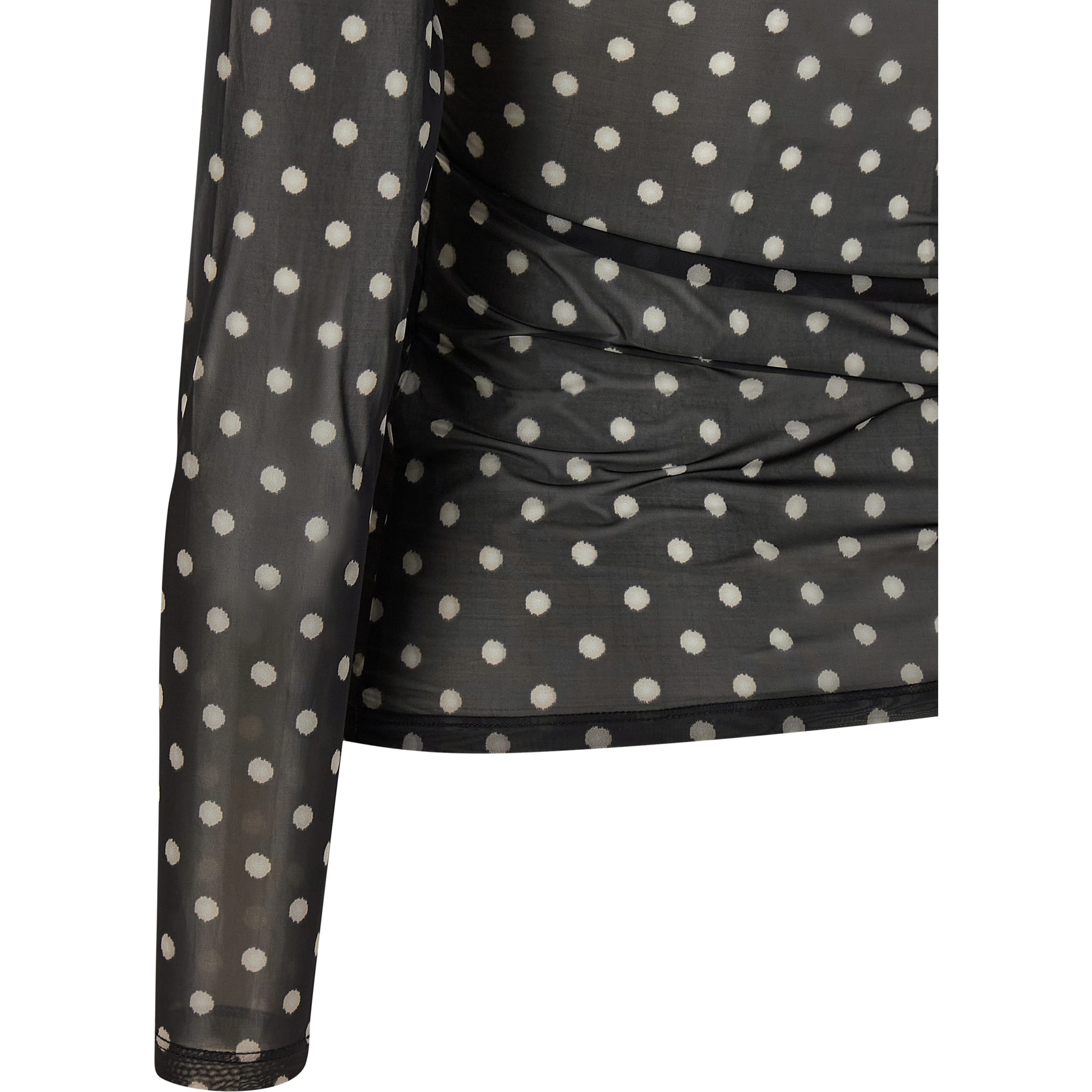 Black Polyester Sweatshirt