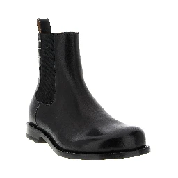 Black Calfskin Chelsea Boots