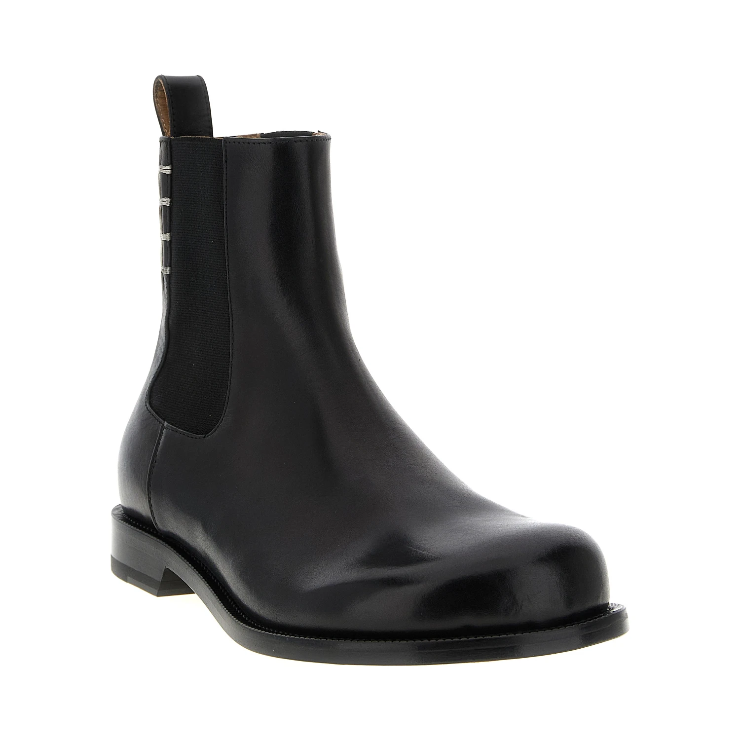 Black Calfskin Chelsea Boots
