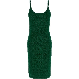 Bicolor Viscose Midi Dress