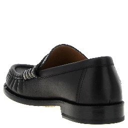 Black Calfskin Slip-On Loafers