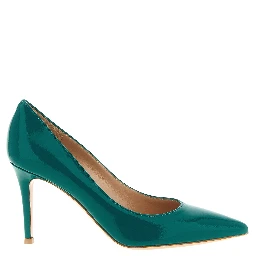Bicolor Lamb Leather High Heel Pumps