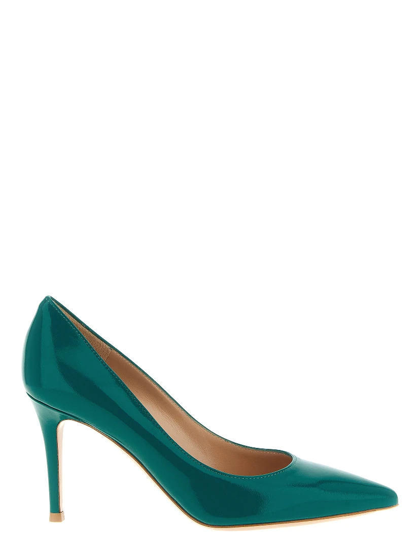 Bicolor Lamb Leather High Heel Pumps