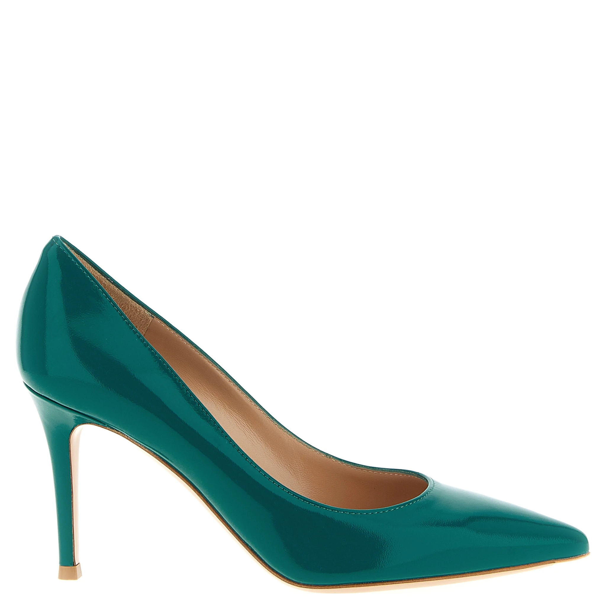 Bicolor Lamb Leather High Heel Pumps