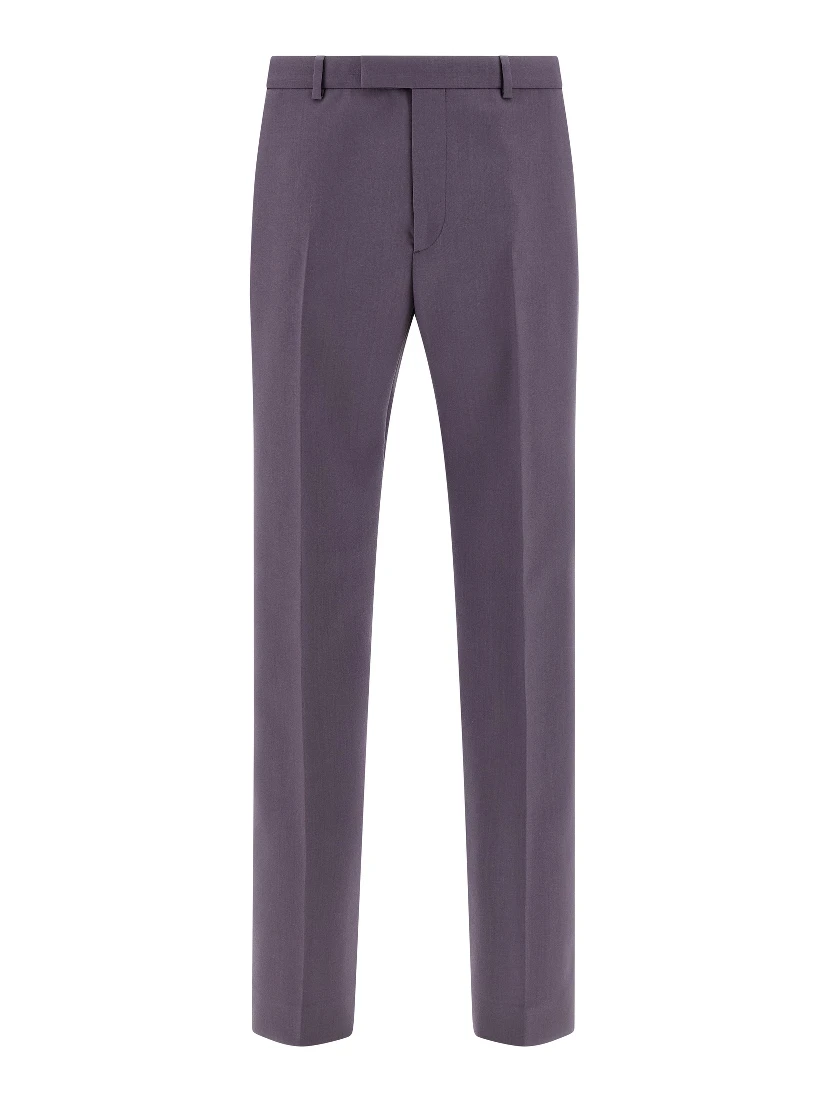 Purple Wool Dress Pants