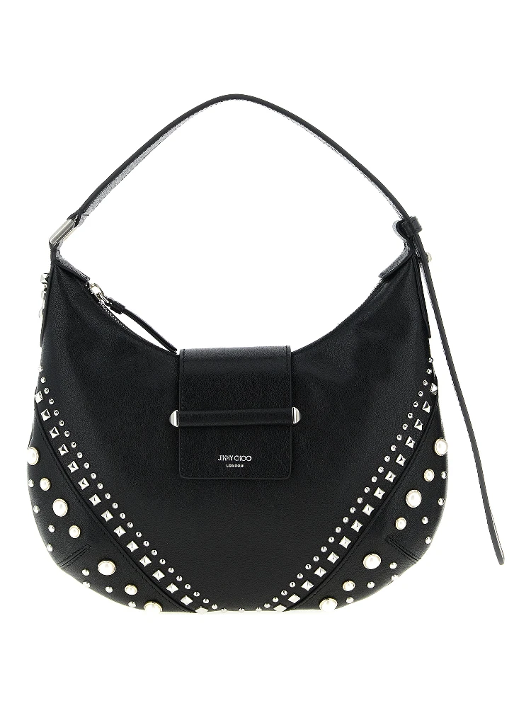 White Lamb Leather Shoulder Bag