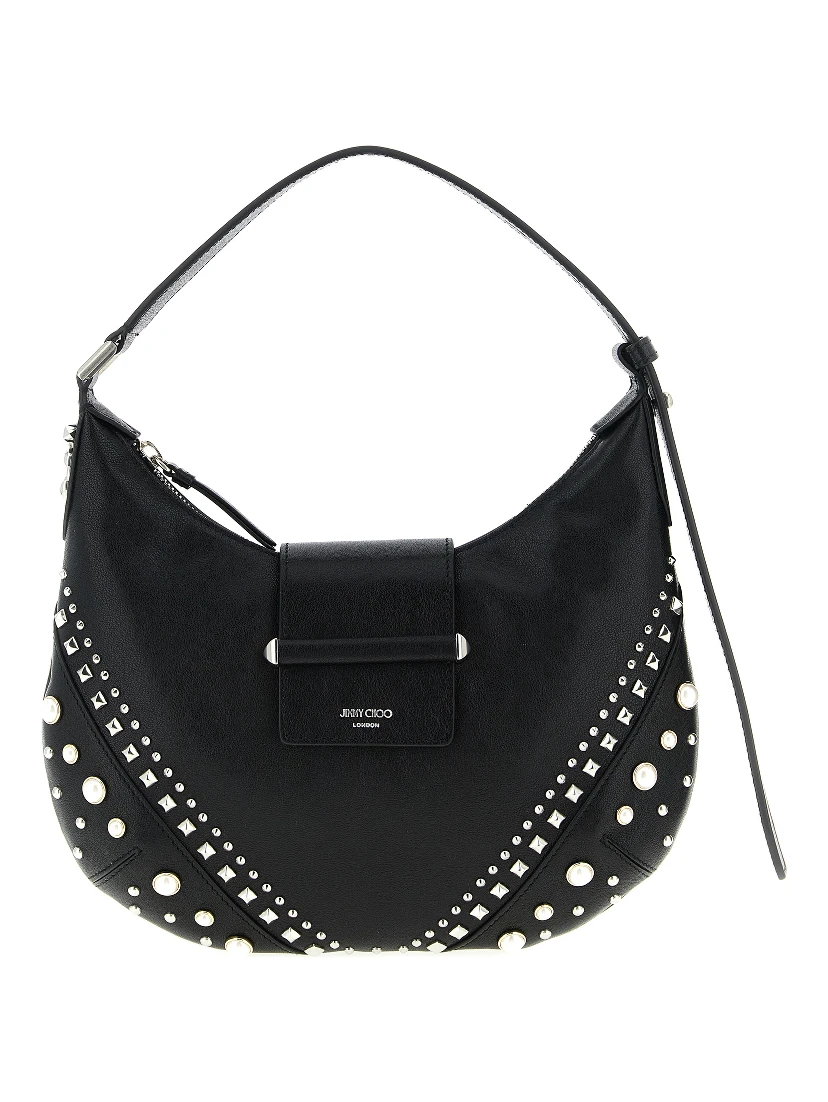 White Lamb Leather Shoulder Bag