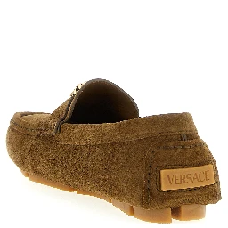 Brown Calfskin Slip-On Loafers