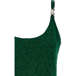 Bicolor Viscose Midi Dress