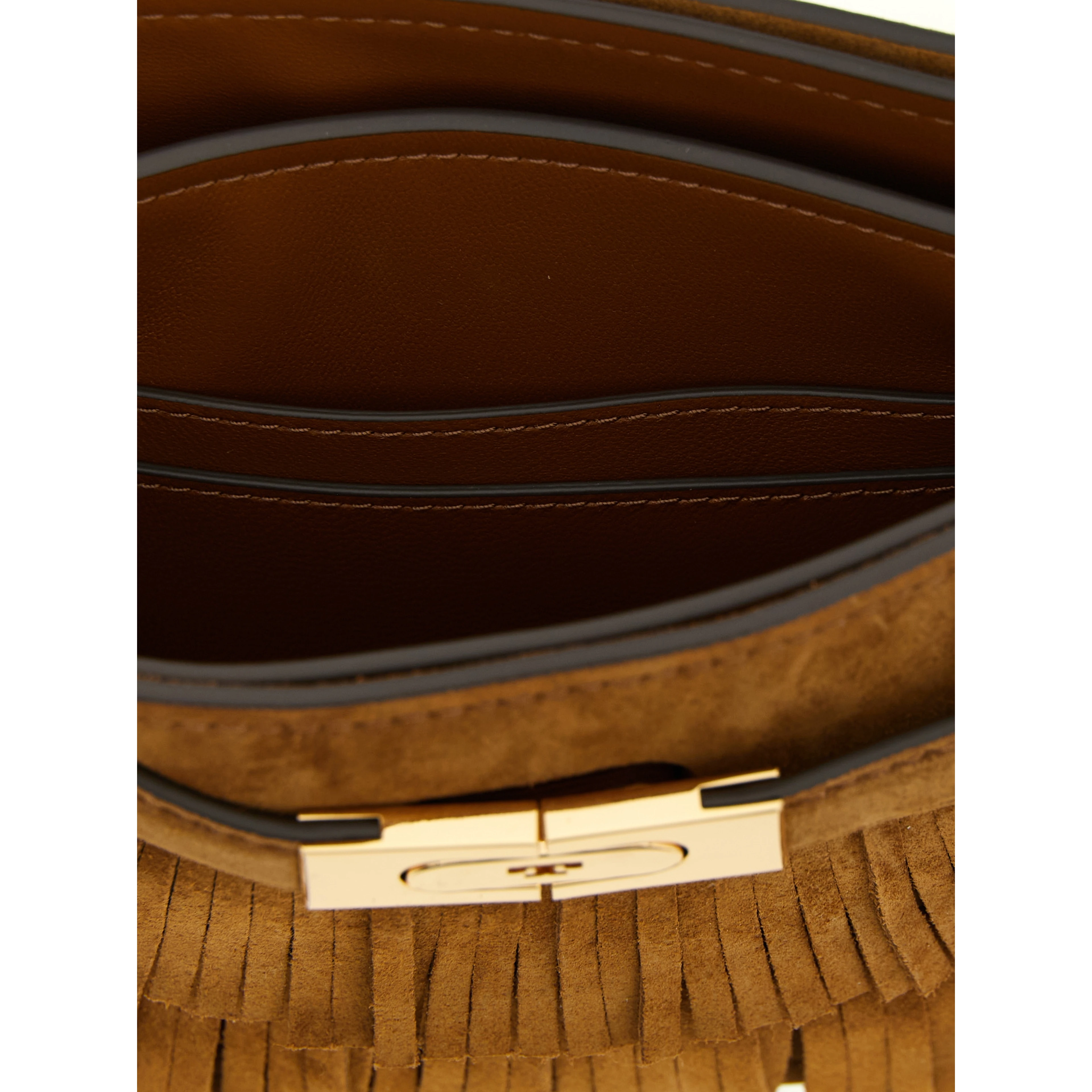 Brown Bovine Leather Handbag