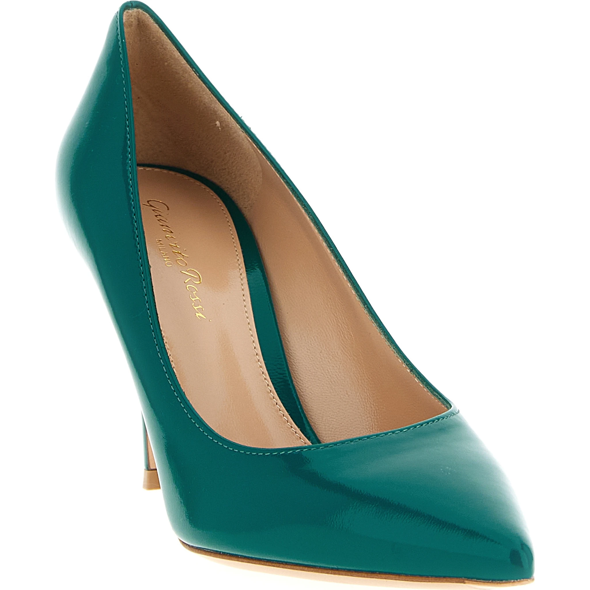 Bicolor Lamb Leather High Heel Pumps