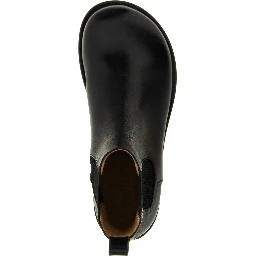Black Calfskin Chelsea Boots