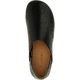 Black Lamb Leather Mules