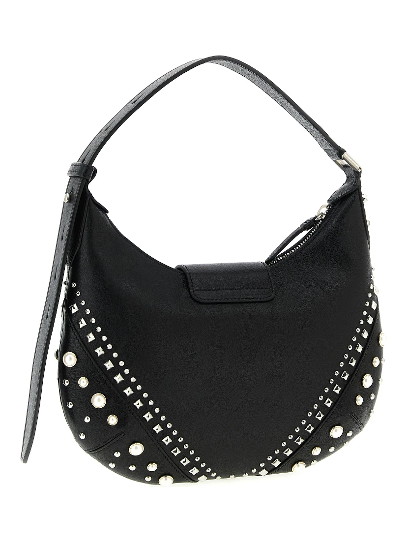 White Lamb Leather Shoulder Bag