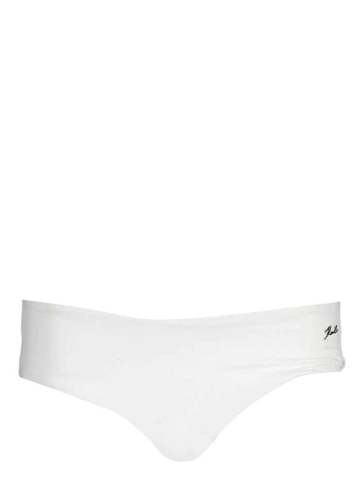 Bianco Poliammide Women Swim Brief