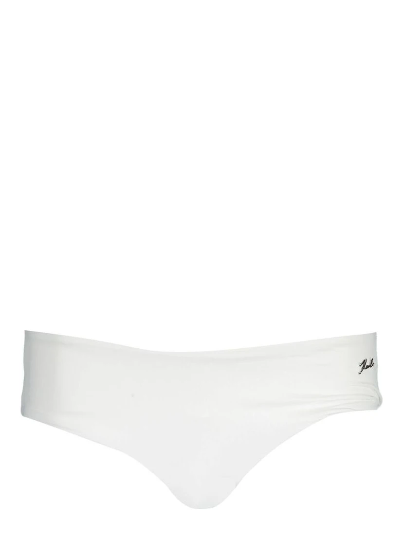 Bianco Poliammide Women Swim Brief