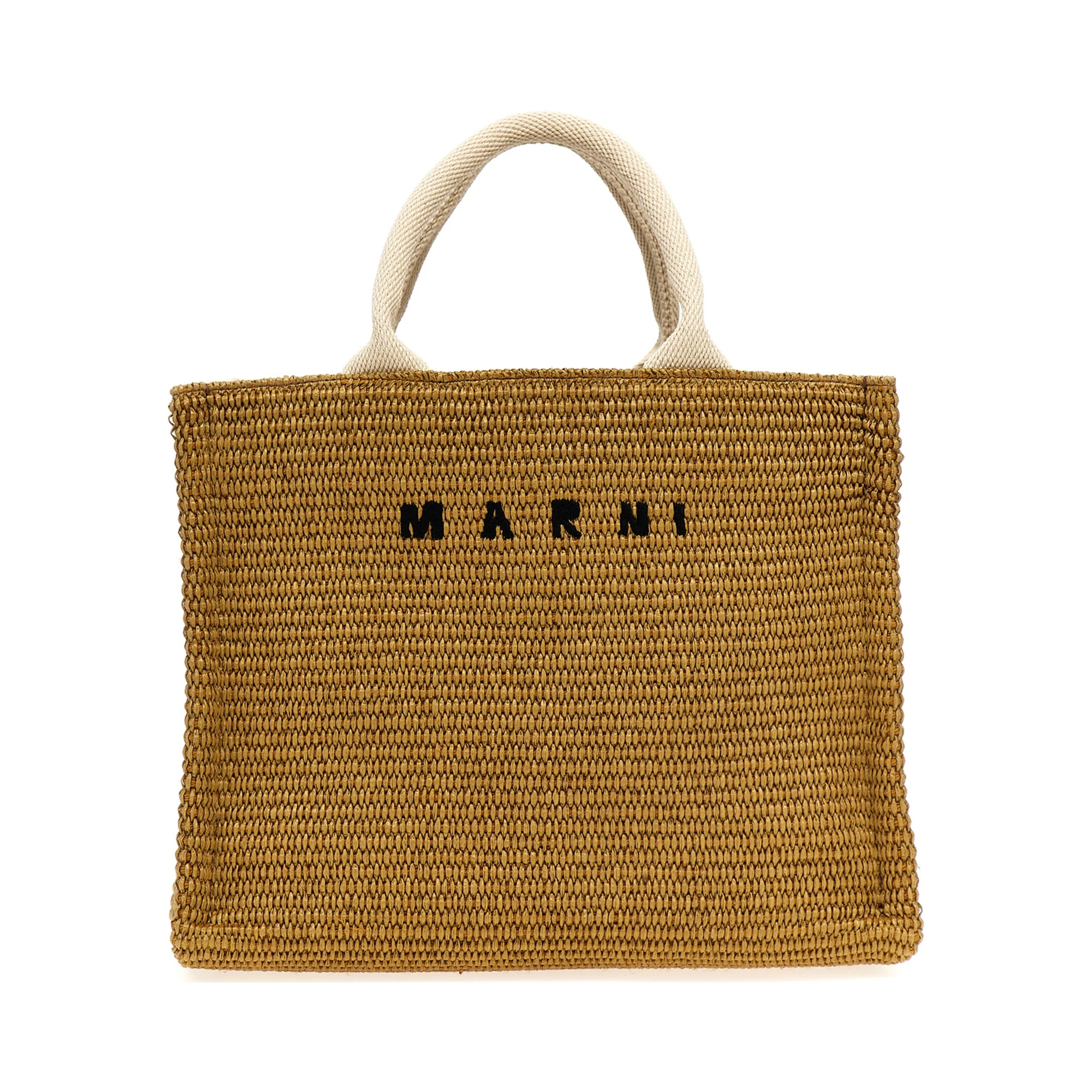 Beige Cotton Tote Bag