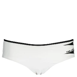 White Polyamide Women's Swim Brief