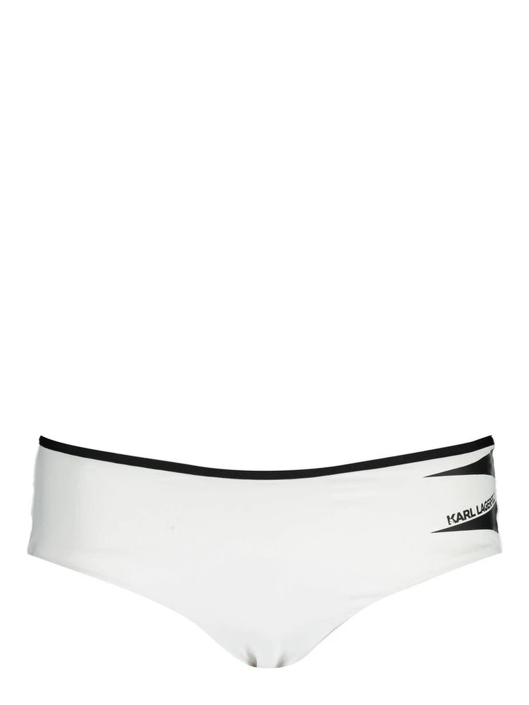 White Polyamide Women's Swim Brief