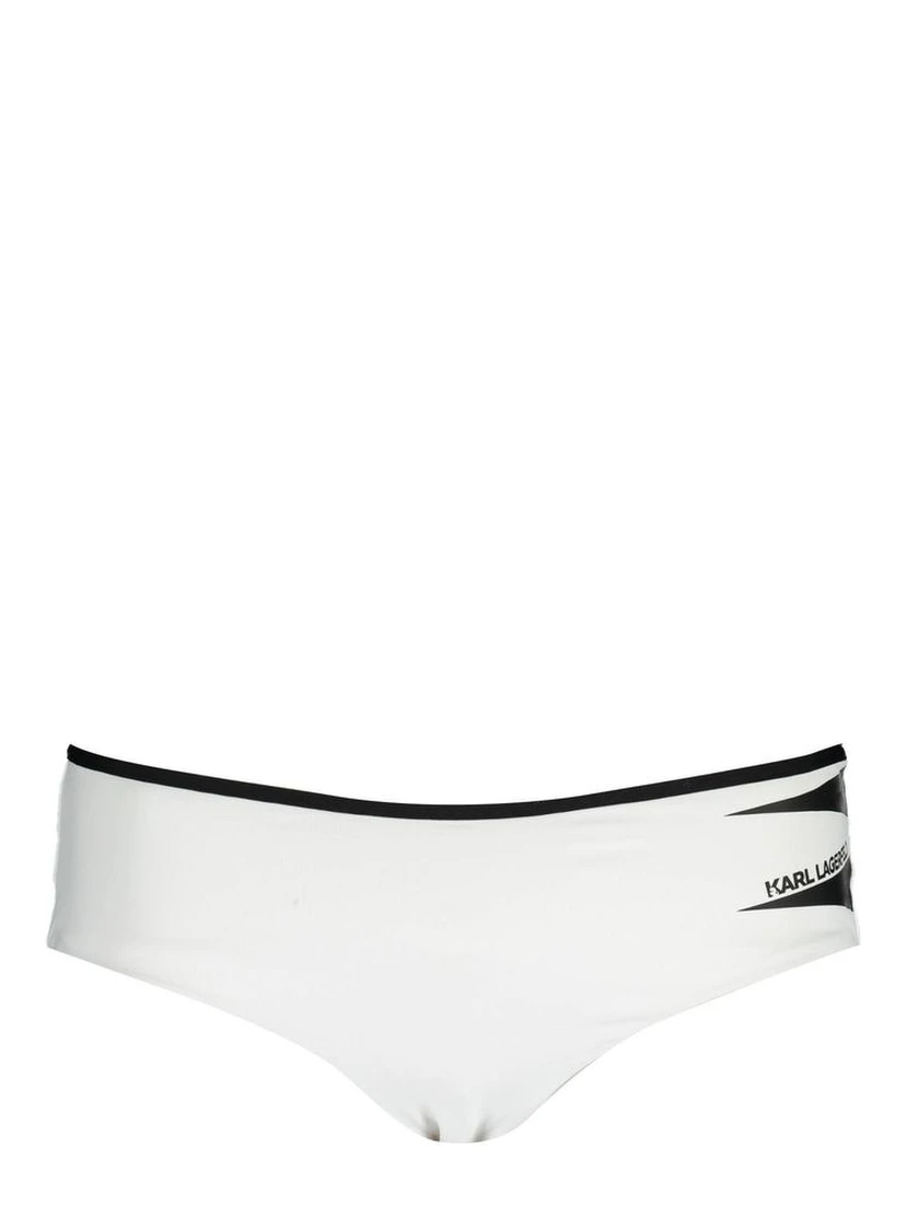 White Polyamide Women's Swim Brief