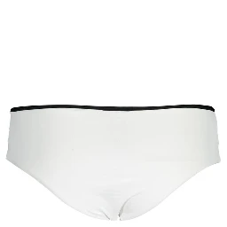 White Polyamide Women's Swim Brief