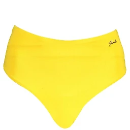 Yellow Polyamide Women's Swim Brief