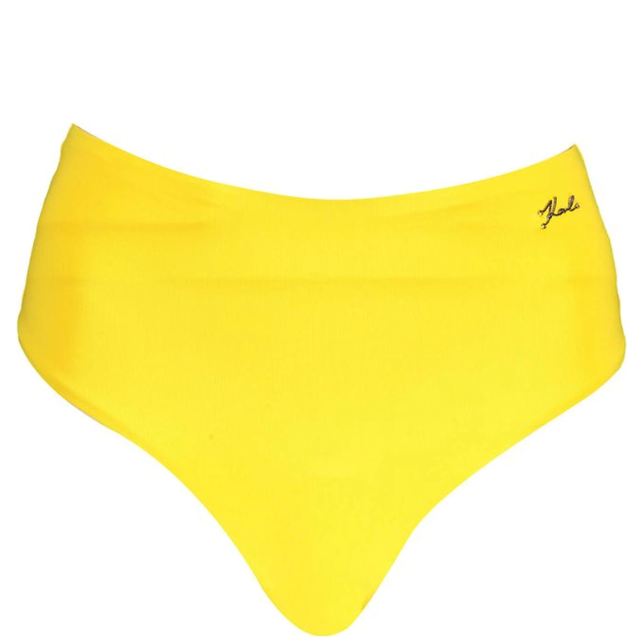 Yellow Polyamide Women's Swim Brief