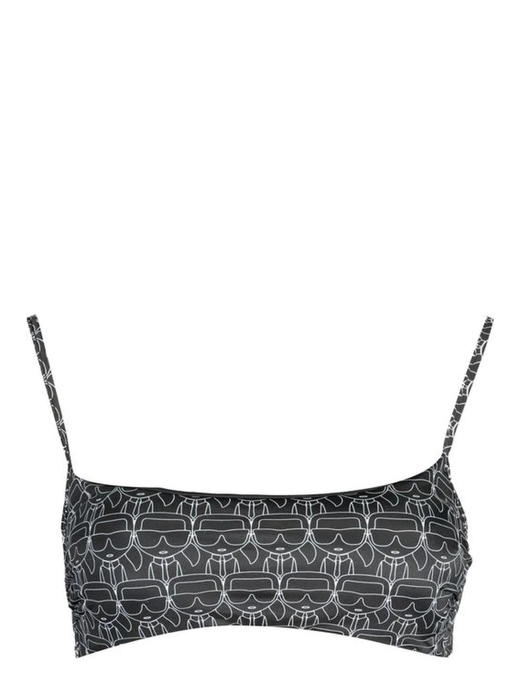 Black Polyester Women's Swimsuit