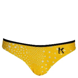 Giallo Poliammide Women Swim Brief