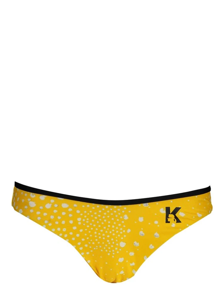 Giallo Poliammide Women Swim Brief