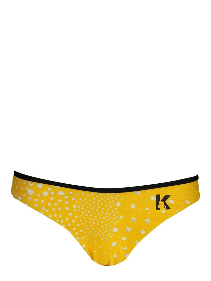 Giallo Poliammide Women Swim Brief