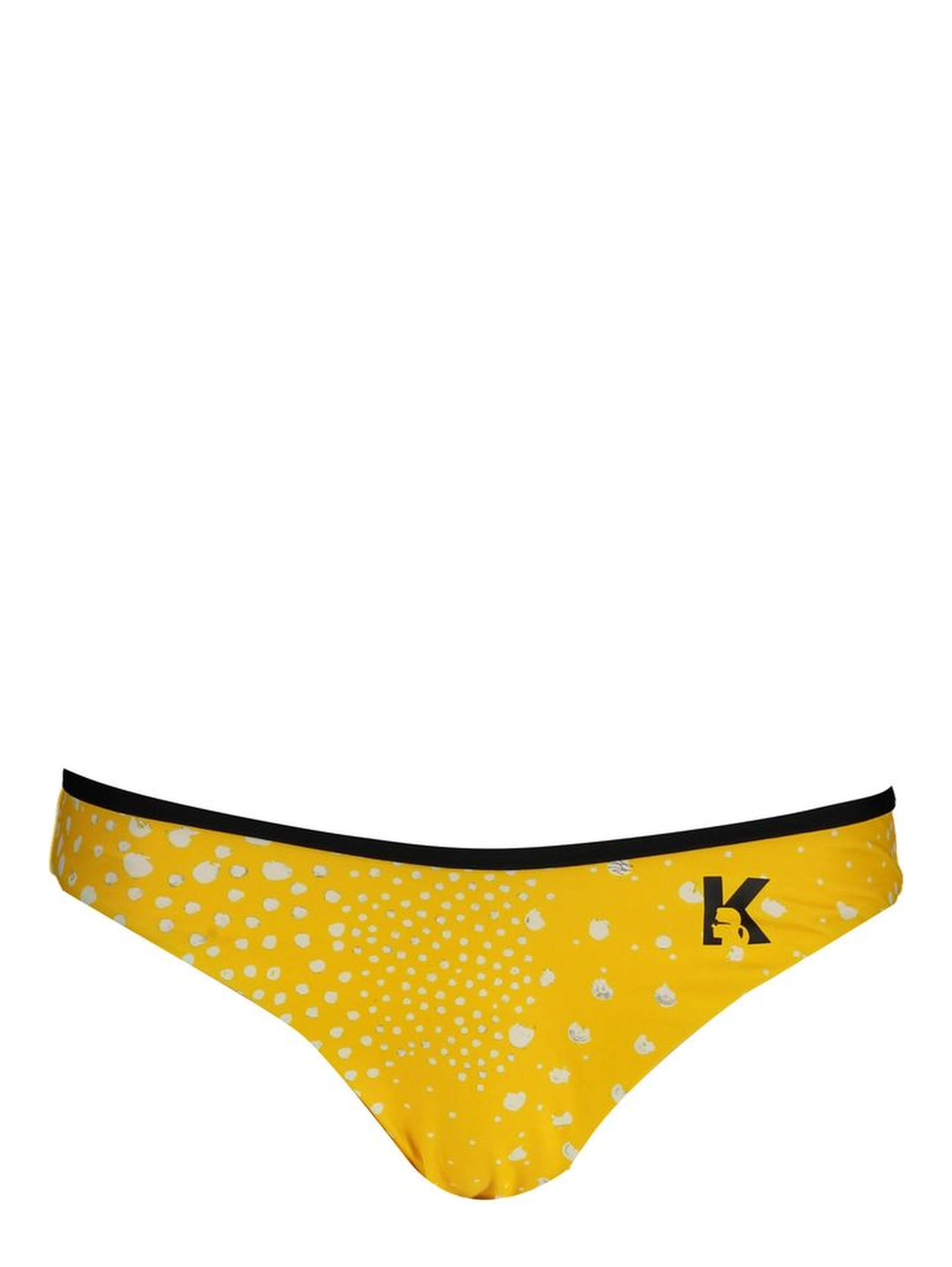 Giallo Poliammide Women Swim Brief