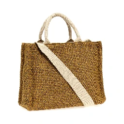 Beige Cotton Tote Bag