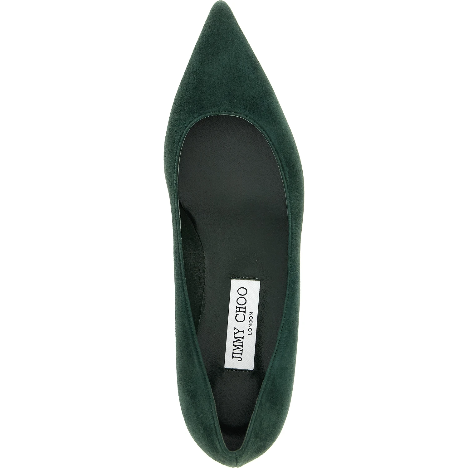Bicolor Leather Mid Heel Pumps