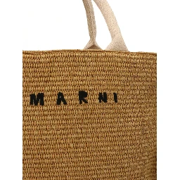 Beige Cotton Tote Bag