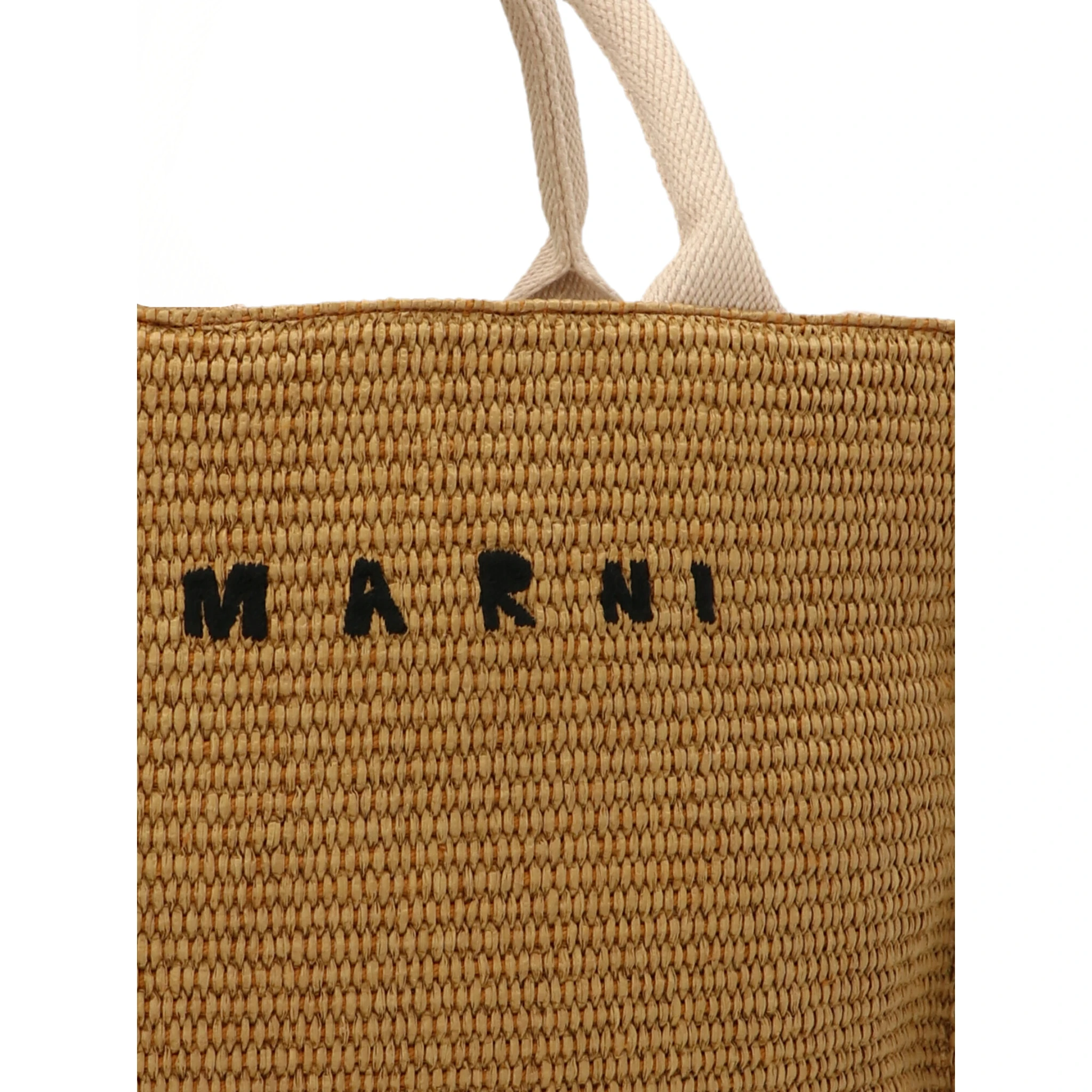 Beige Cotton Tote Bag